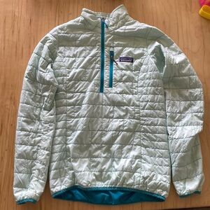PreOwned Women’s XS 1/2 Zip Nano Puff Very Good Condition Mint Green